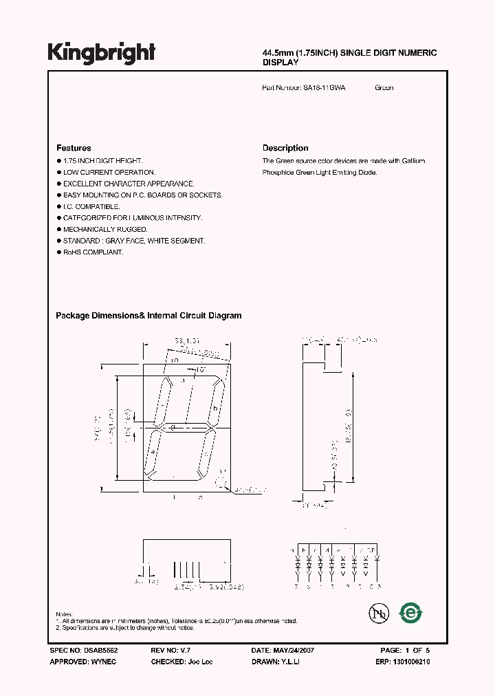 SA18-11GWA_1750052.PDF Datasheet