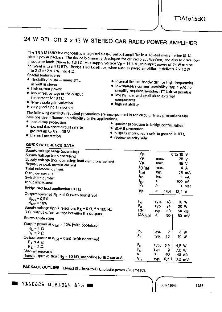 TDA1515AD_1438565.PDF Datasheet