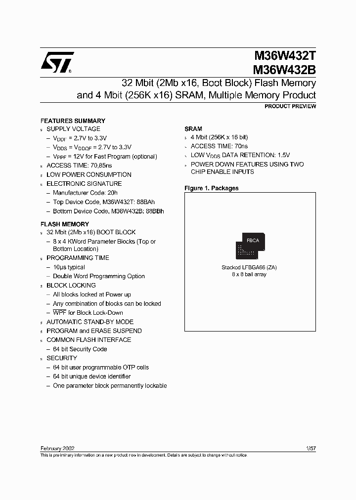 M36W432-ZAT_1449588.PDF Datasheet