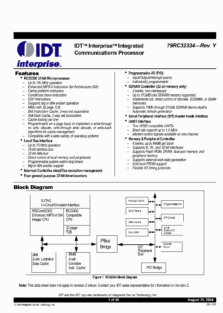 79RC32334-133BBI_1457486.PDF Datasheet