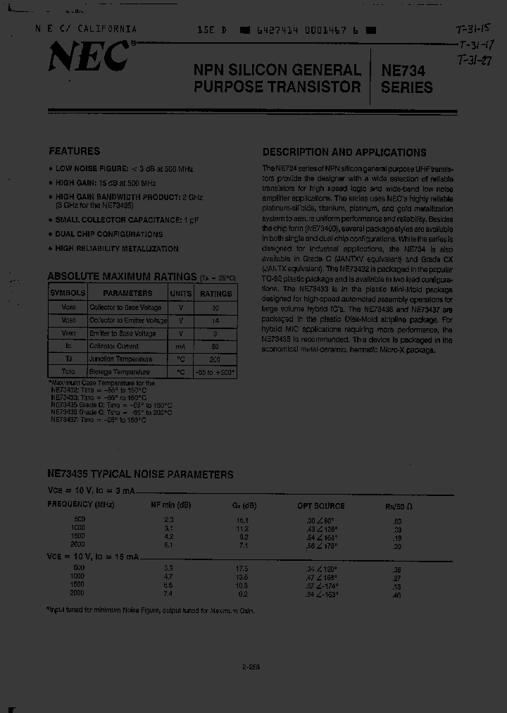 NE73437_1458668.PDF Datasheet