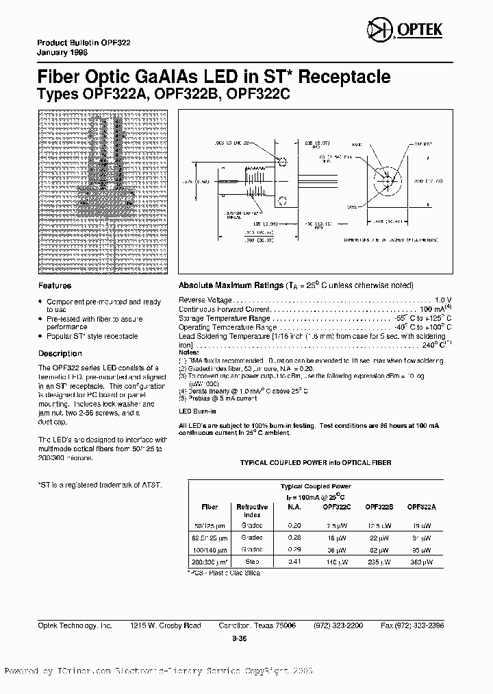 OPF322A_1450176.PDF Datasheet