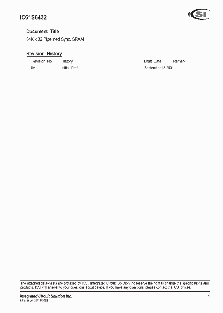 IC61S6432-7TQ_1447794.PDF Datasheet
