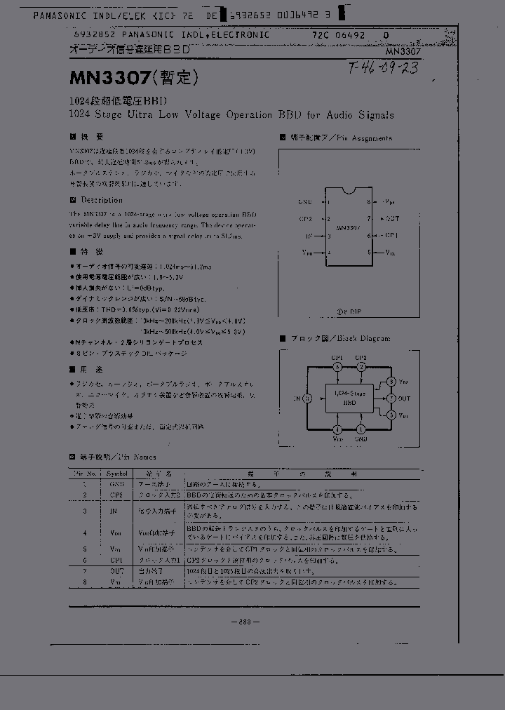 MN3307_1454686.PDF Datasheet