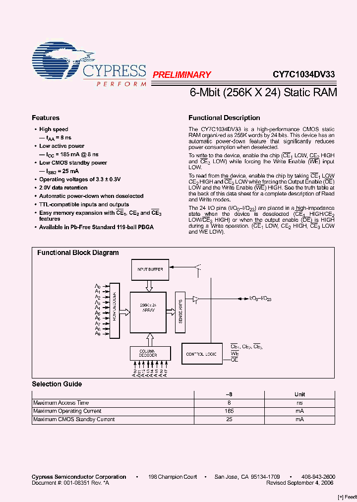 CY7C1034DV33-8BGXC_1453256.PDF Datasheet