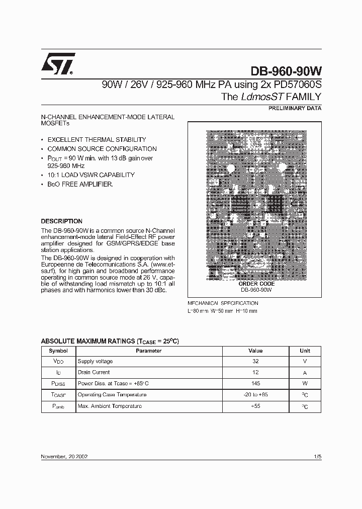 DB-960-90W_1465139.PDF Datasheet