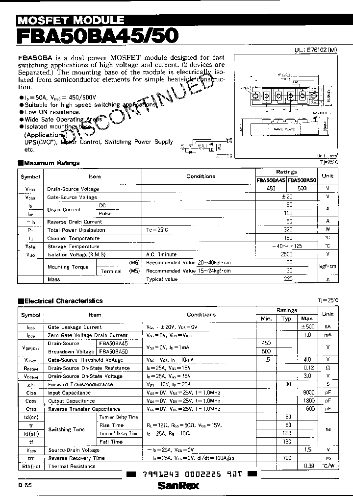 FBA50BA50_1470780.PDF Datasheet