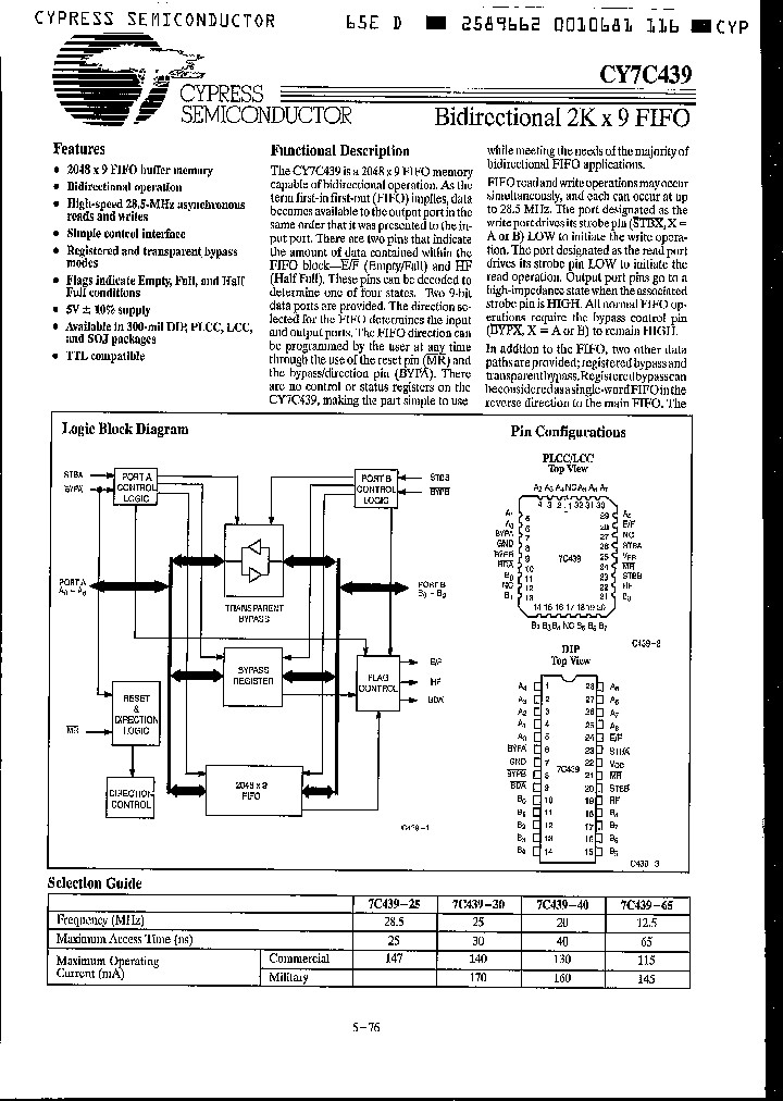 CY7C439-40DC_1472281.PDF Datasheet