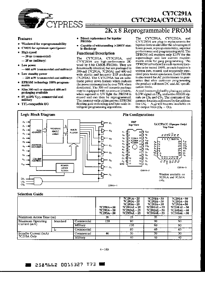 CY7C293A-35QMB_1474486.PDF Datasheet