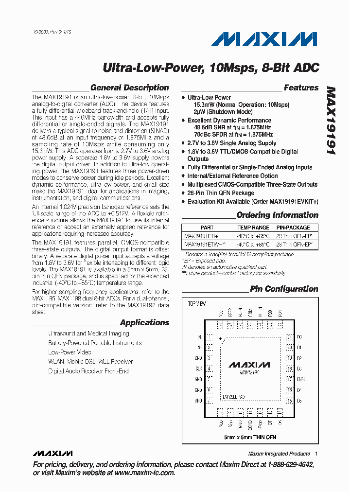 MAX19191_1756678.PDF Datasheet