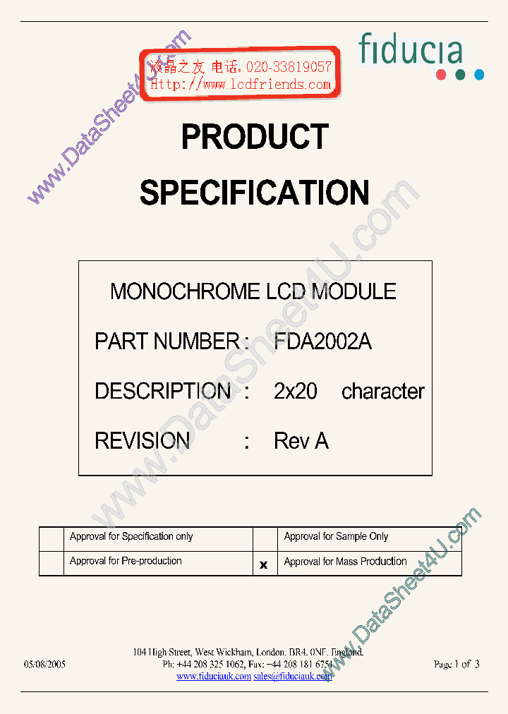 FDA2002A_1757121.PDF Datasheet