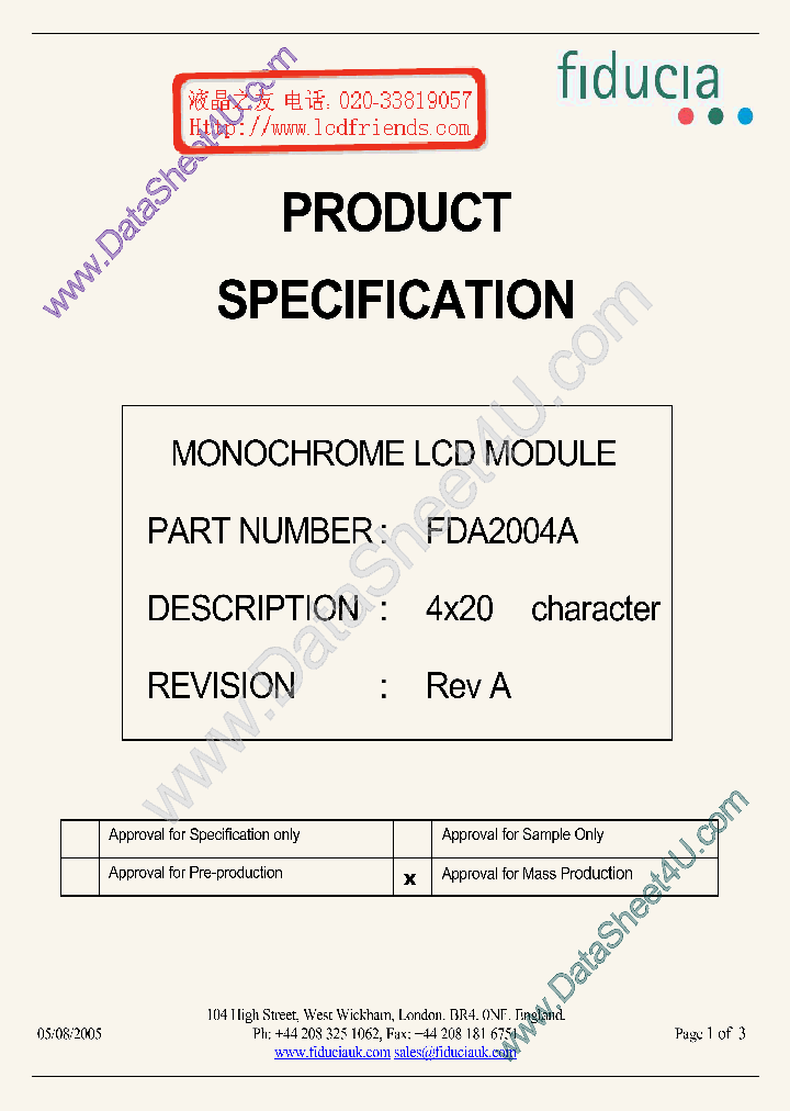 FDA2004A_1757125.PDF Datasheet