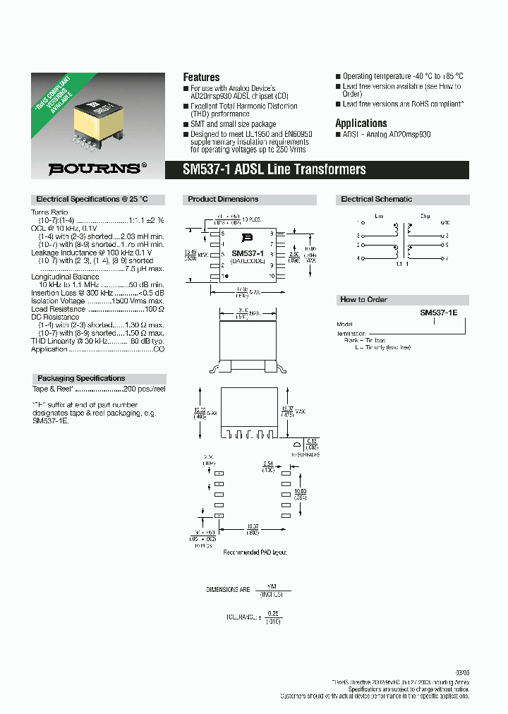 SM537-1EL_1465837.PDF Datasheet