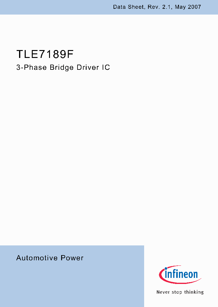 TLE7189F_1762338.PDF Datasheet