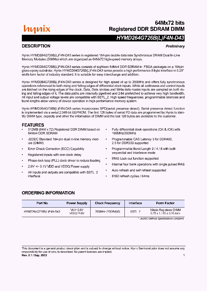 HYMD264G726BLF4N-D43_1764360.PDF Datasheet