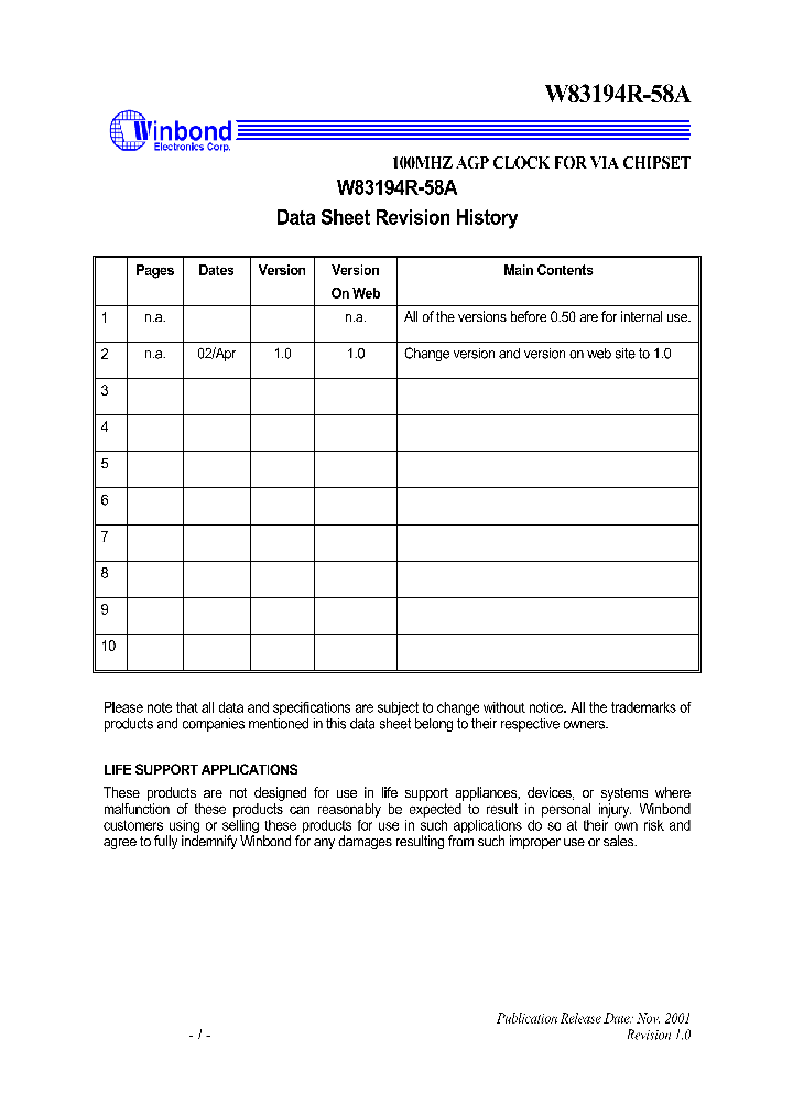 W83194R-37-58-58A_1465599.PDF Datasheet