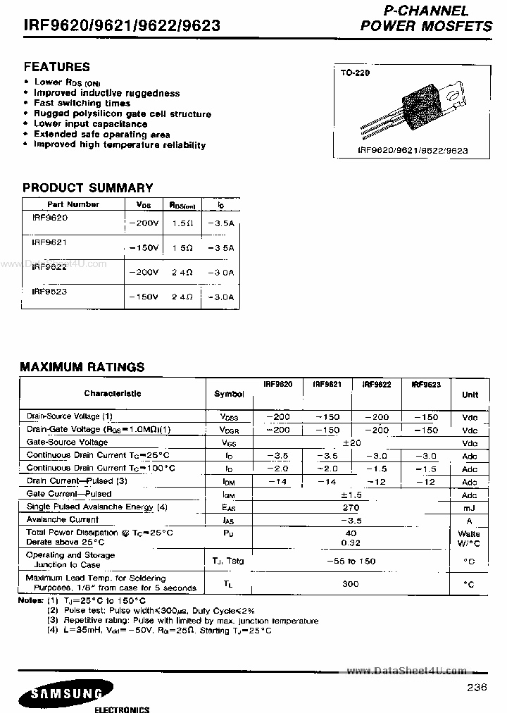 IRF9620_1764762.PDF Datasheet