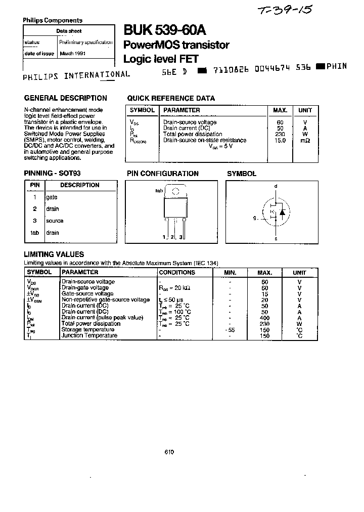 BUK539-60A_1472541.PDF Datasheet