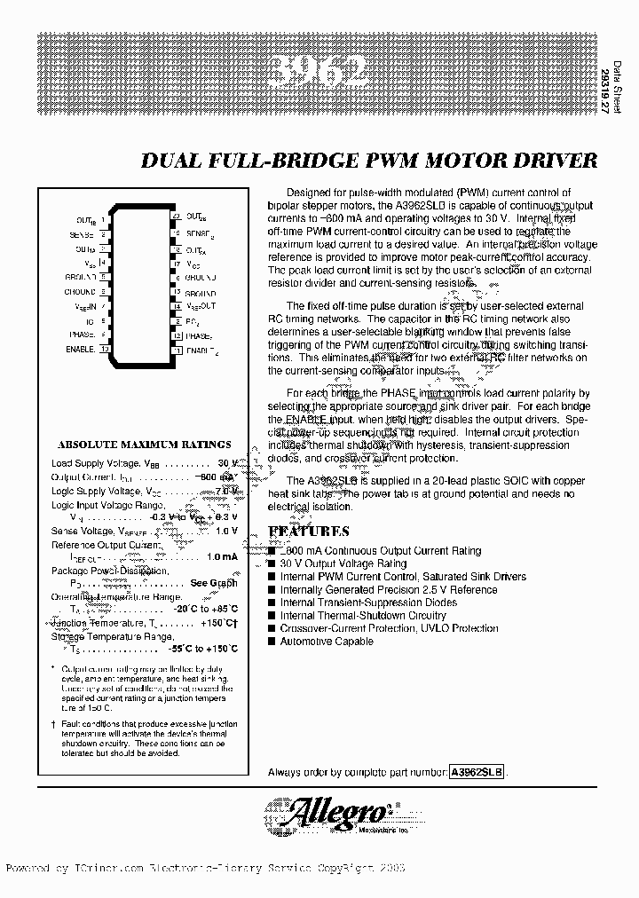 A3962SB_1473267.PDF Datasheet