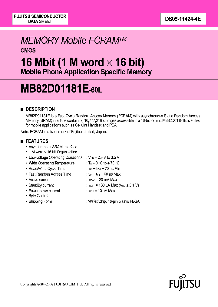 MB82D01181E-60LPBN_1768389.PDF Datasheet