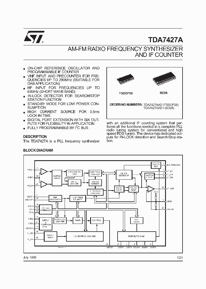 TDA7427A_1754245.PDF Datasheet