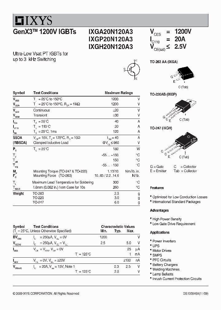 IXGP20N120A3_1756973.PDF Datasheet