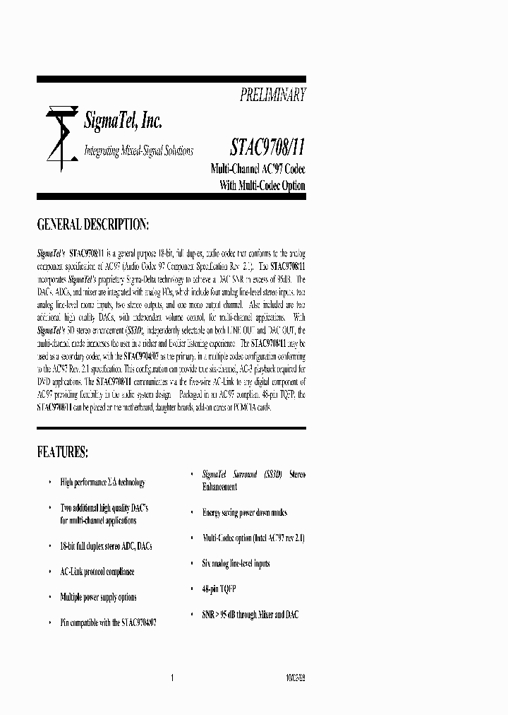 STAC9711_1772468.PDF Datasheet
