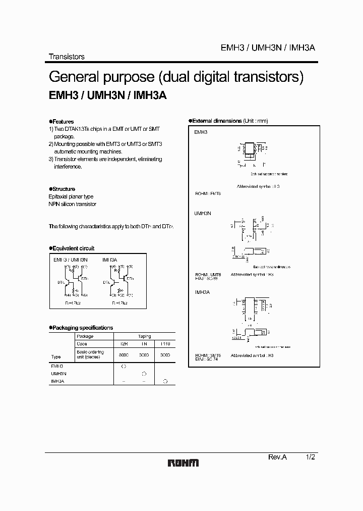 UMH3NTN_1485462.PDF Datasheet