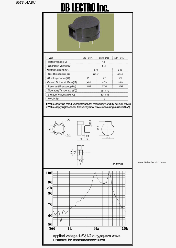 BMT-04A_1780446.PDF Datasheet