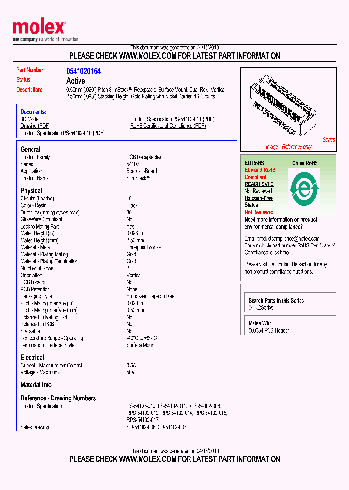 54102-0164_1781127.PDF Datasheet