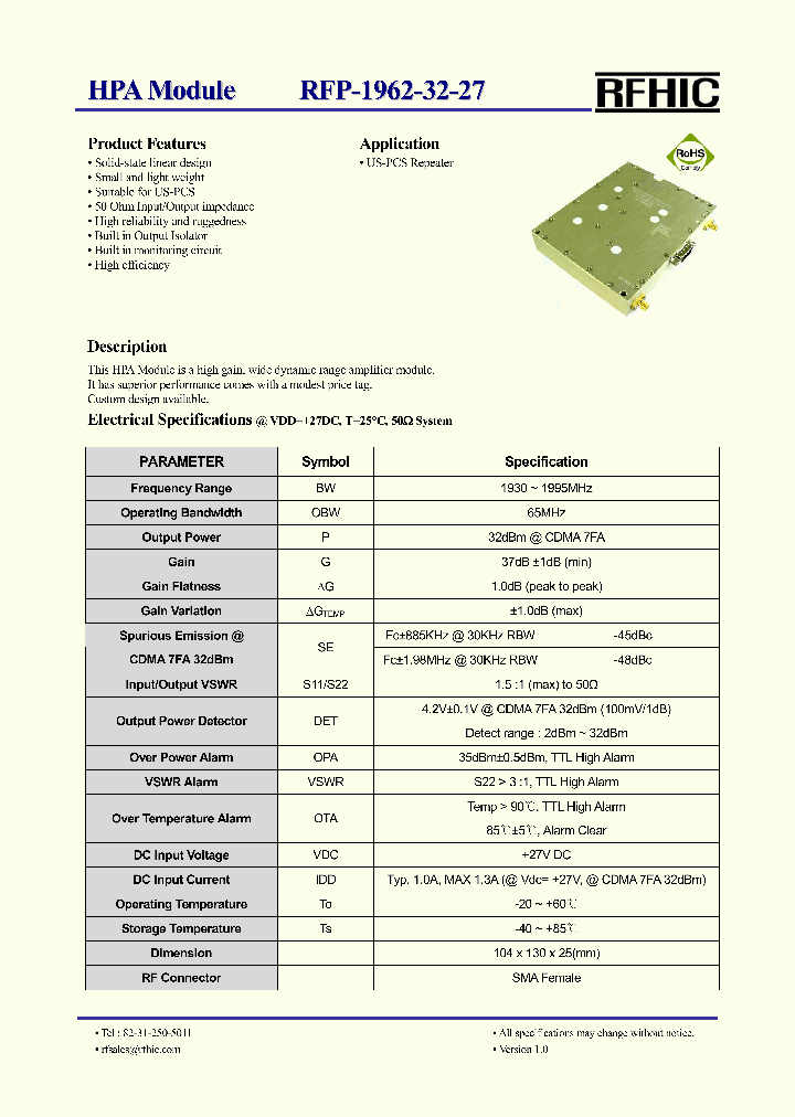 RFP-1962-32-27_1783965.PDF Datasheet