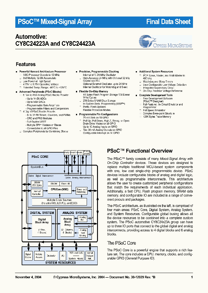 CY8C24223AE_1786863.PDF Datasheet