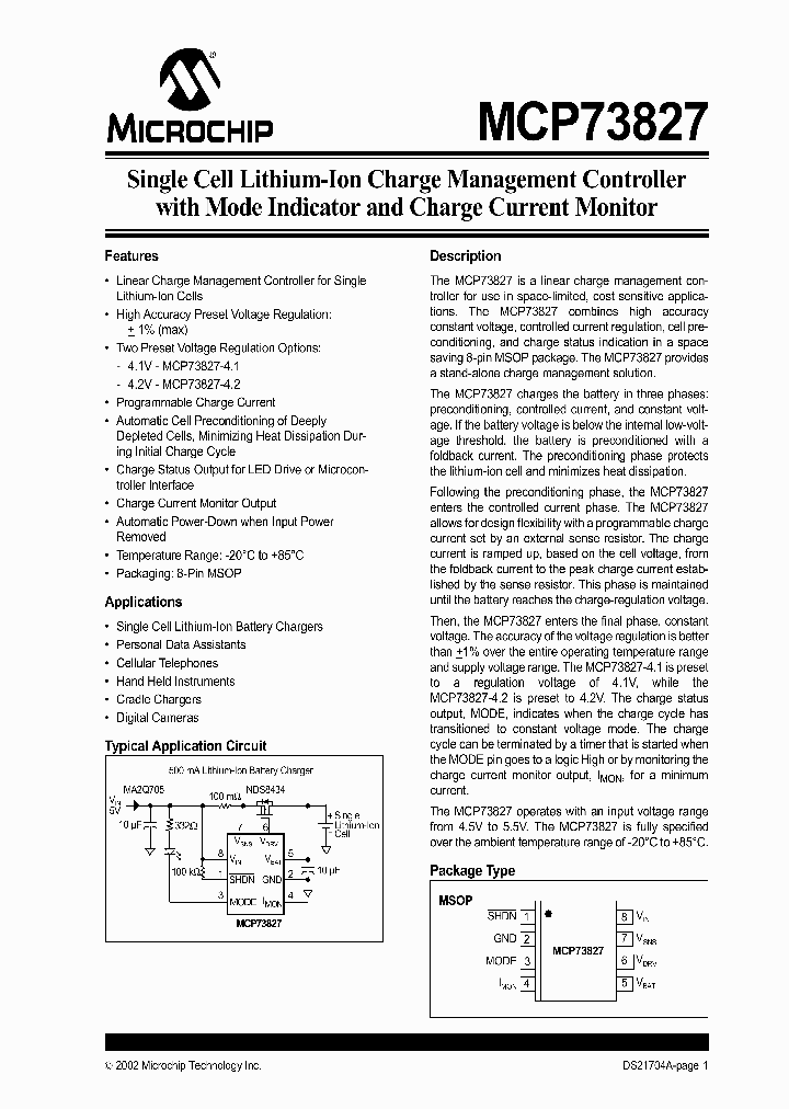 MCP73827-41VUATR_1789137.PDF Datasheet
