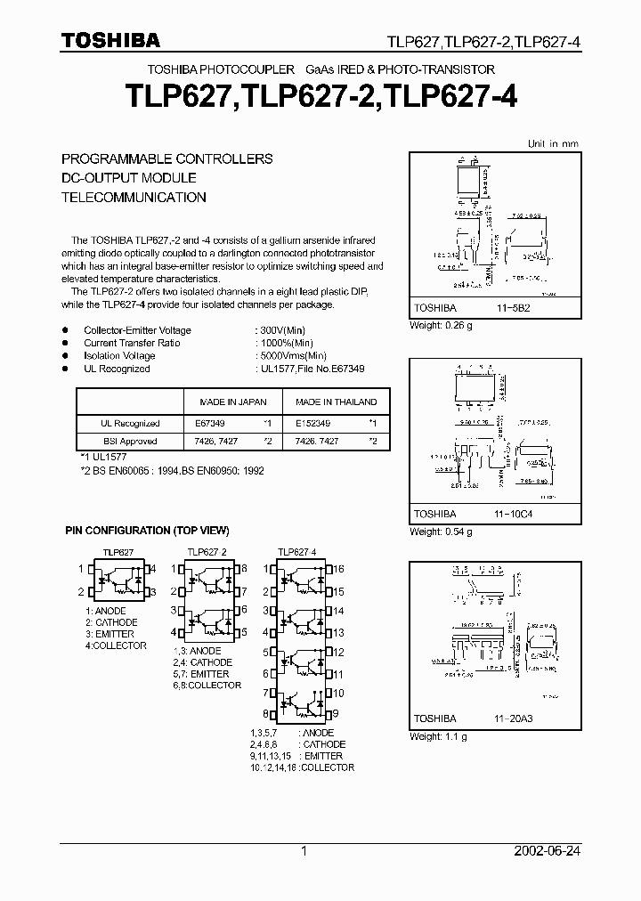 TLP627-4_1789140.PDF Datasheet