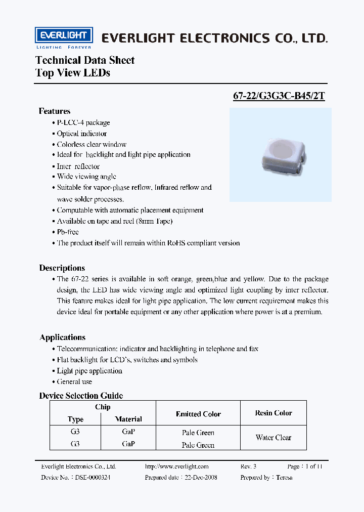 67-22-G3G3C-B45-2T_1791230.PDF Datasheet