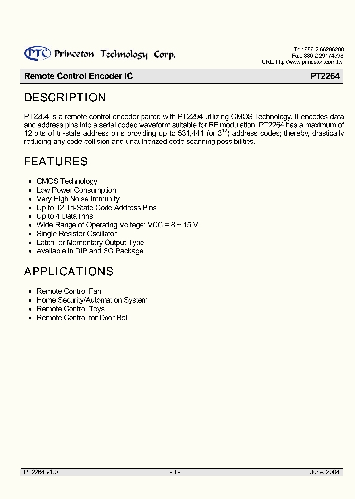 PT2264-SL_1511932.PDF Datasheet