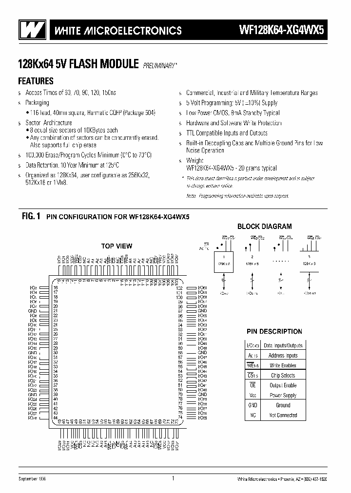 WF128K64-XG4WX5_1513937.PDF Datasheet