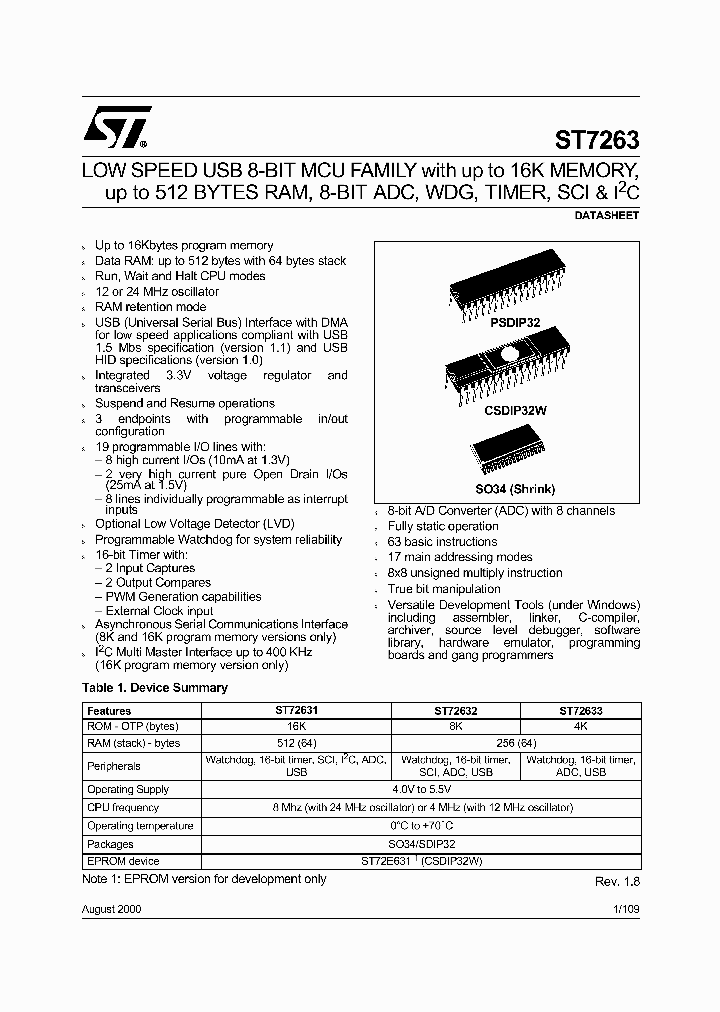 ST72T63_1791477.PDF Datasheet