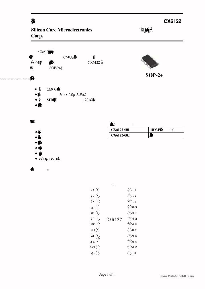 CX6122_1794716.PDF Datasheet