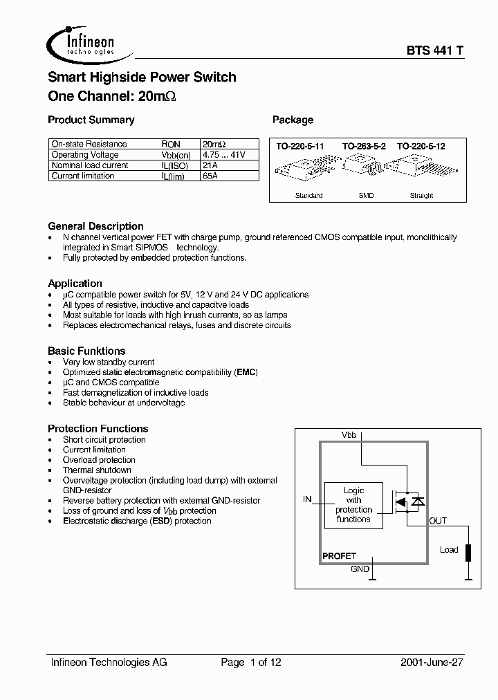 BTS441-T_1514375.PDF Datasheet