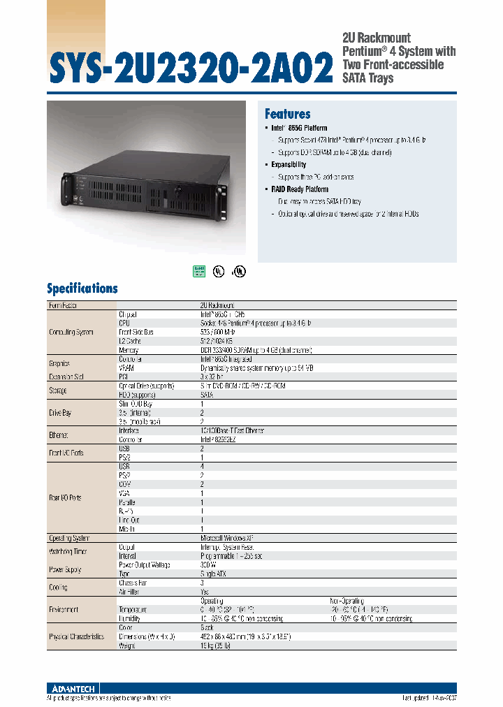 SYS-2U2320-2A02_1797164.PDF Datasheet