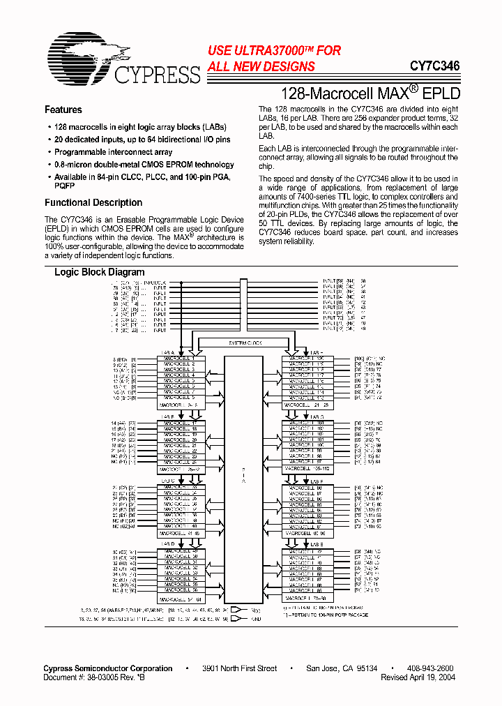 CY7C346-35RMB_1533339.PDF Datasheet