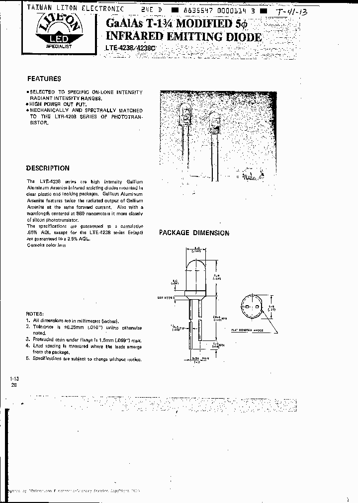 LTE4238_1531452.PDF Datasheet