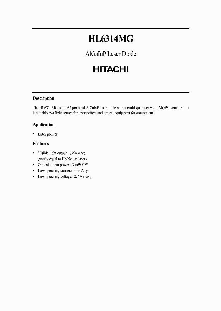 HL6314MG_1533578.PDF Datasheet