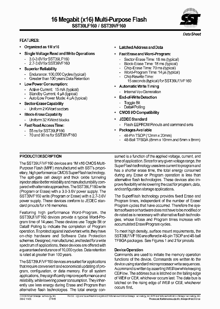 SST39LF160-55-4C-BK_1537120.PDF Datasheet