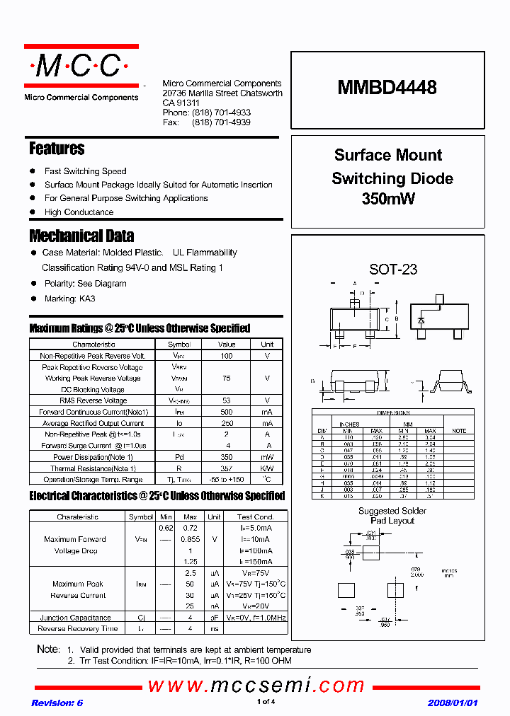 MMBD4448-TP_1536061.PDF Datasheet
