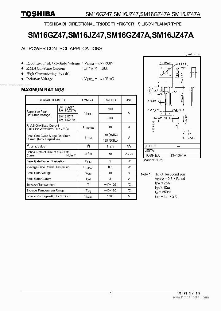 M16JZ47_1794917.PDF Datasheet