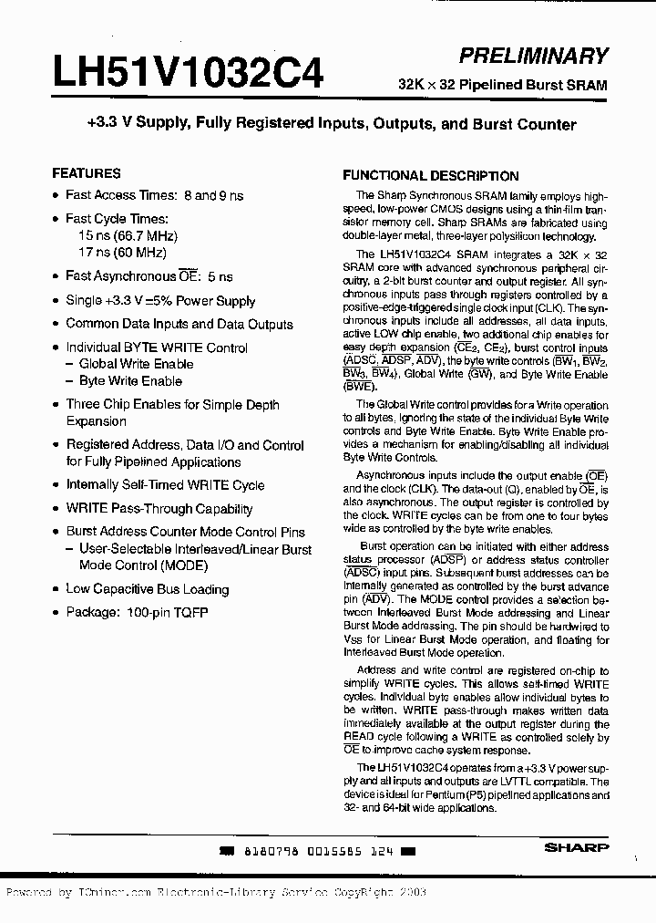 LH51V1032C4M-17_1538826.PDF Datasheet