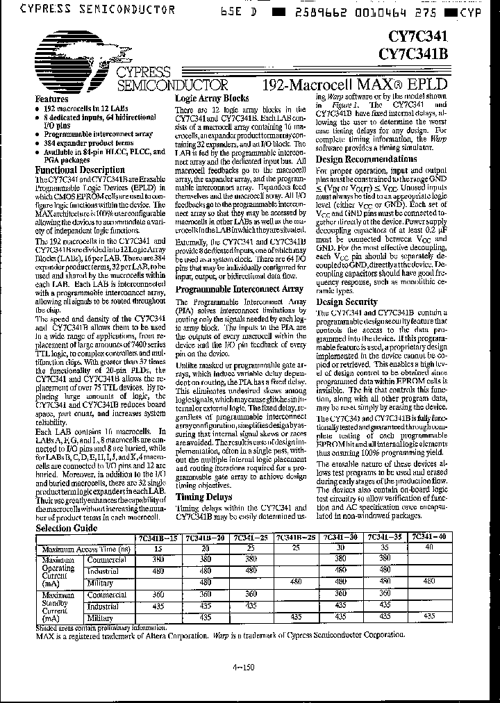 CY7C341-35GC_1528682.PDF Datasheet