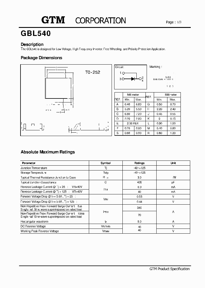 GBL540_1801990.PDF Datasheet